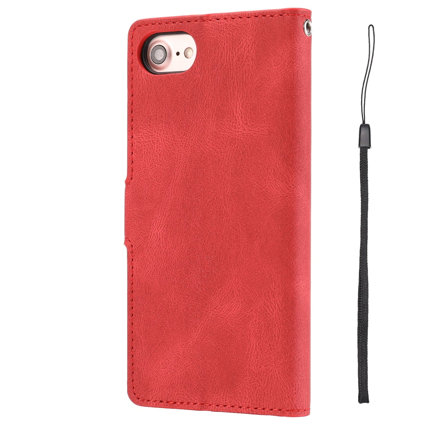 For iPhone 16e Fantasy Skin-feel Calfskin Texture Leather Phone Case(Red)