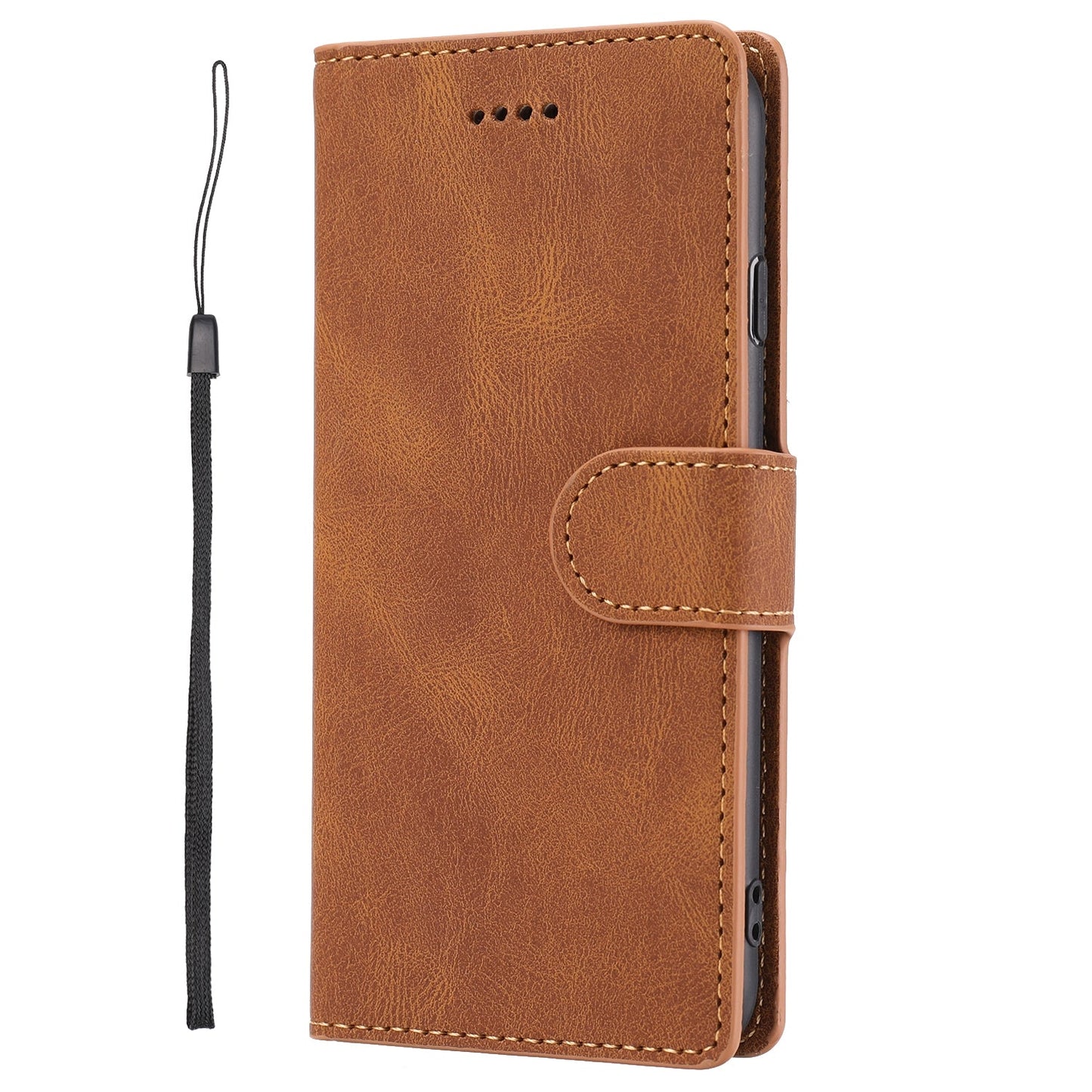 For iPhone 16e Fantasy Skin-feel Calfskin Texture Leather Phone Case(Brown)