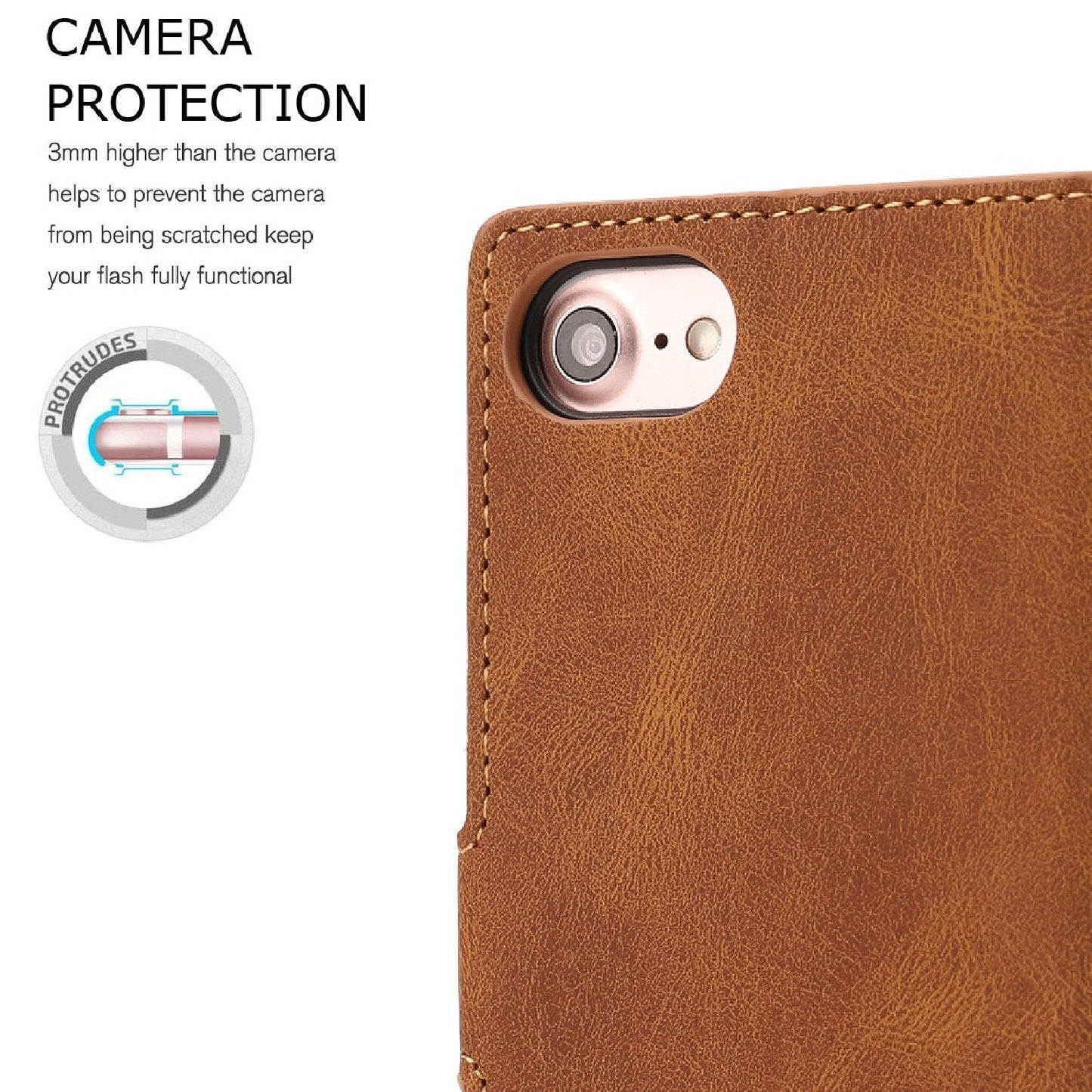 For iPhone 16e Fantasy Skin-feel Calfskin Texture Leather Phone Case(Brown)