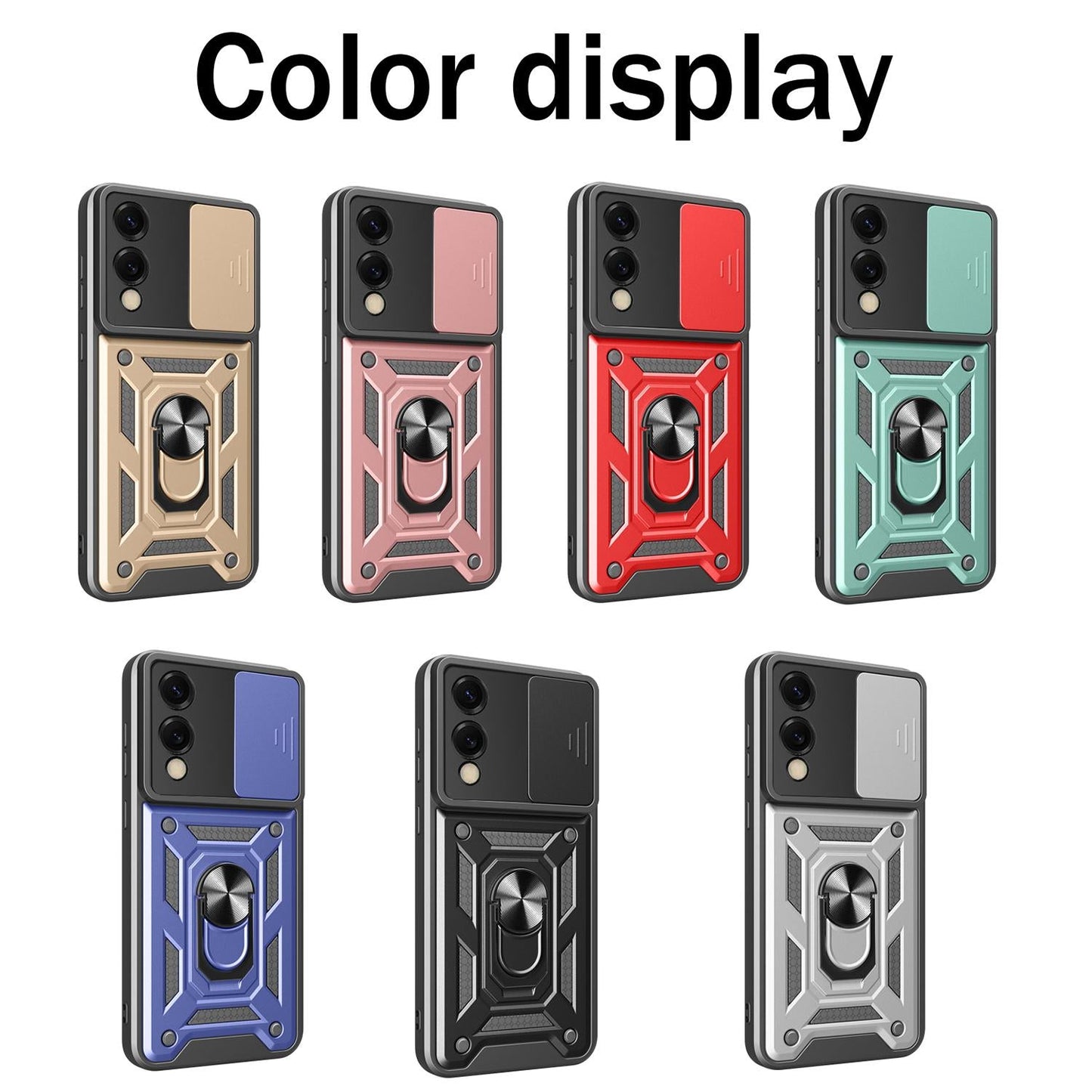 For Samsung Galaxy S25 Edge 5G Sliding Camera Cover Design TPU+PC Phone Case(Gold)
