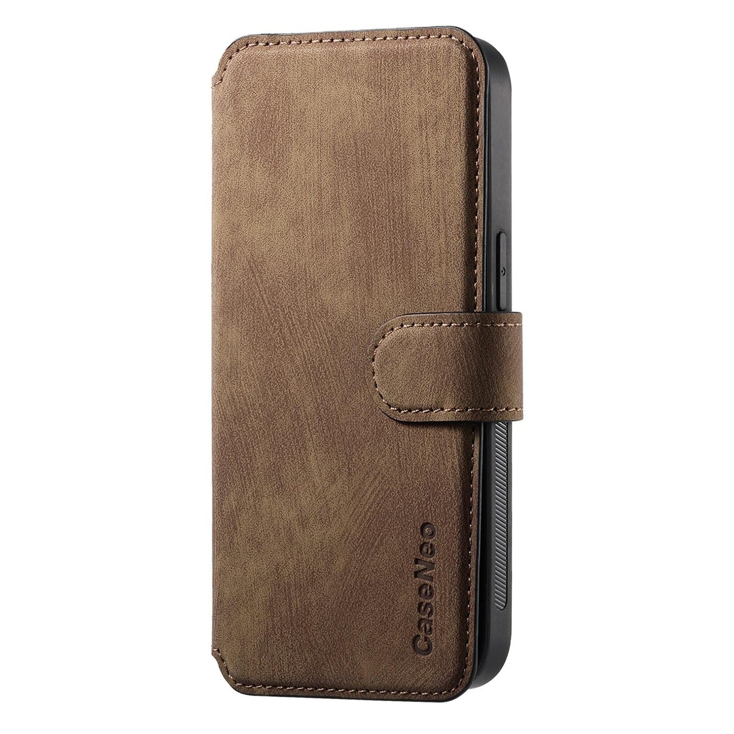 For iPhone 16e CaseNeo MagSafe RFID Anti-theft Retro Leather Phone Case(Brown)