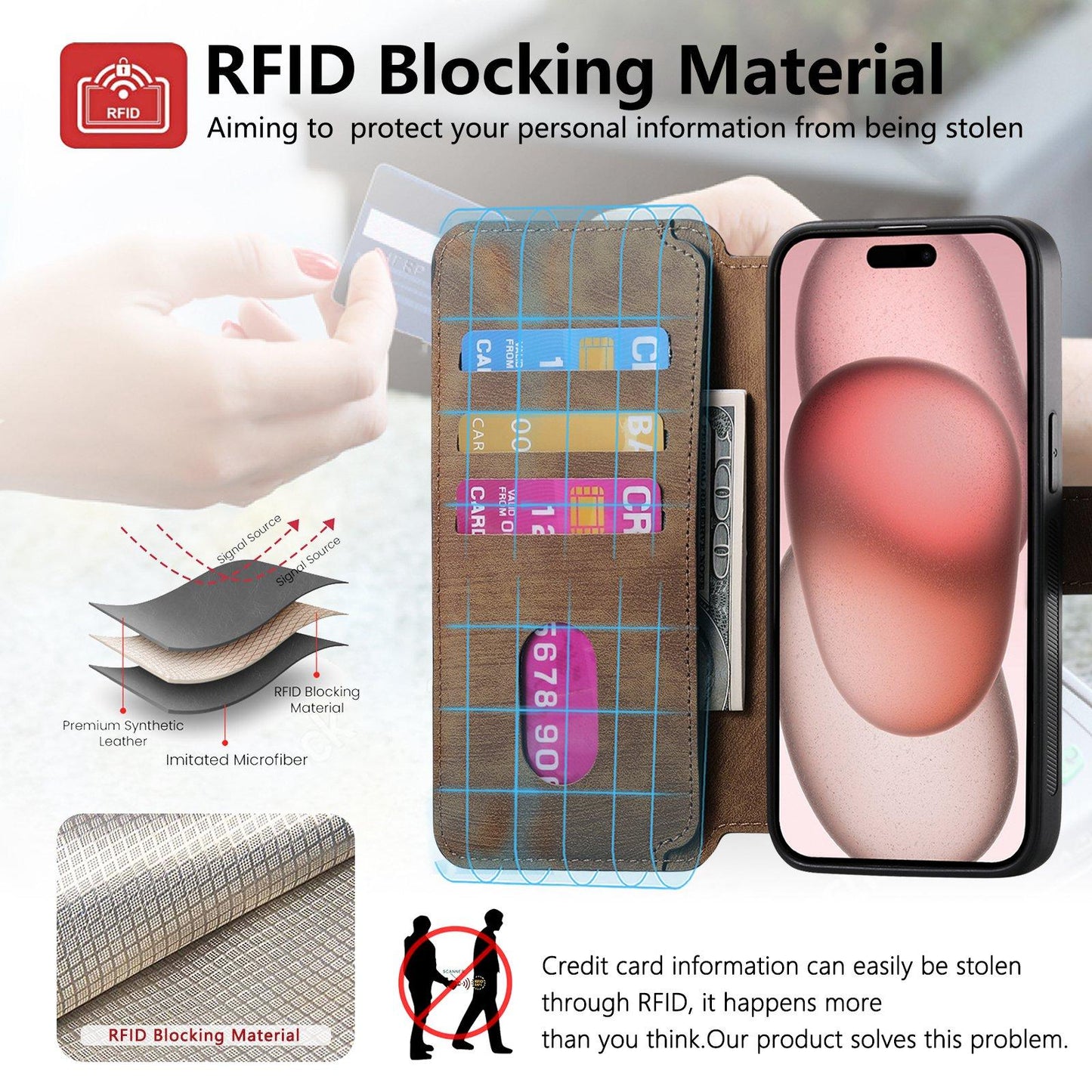 For iPhone 16e CaseNeo MagSafe RFID Anti-theft Retro Leather Phone Case(Brown)