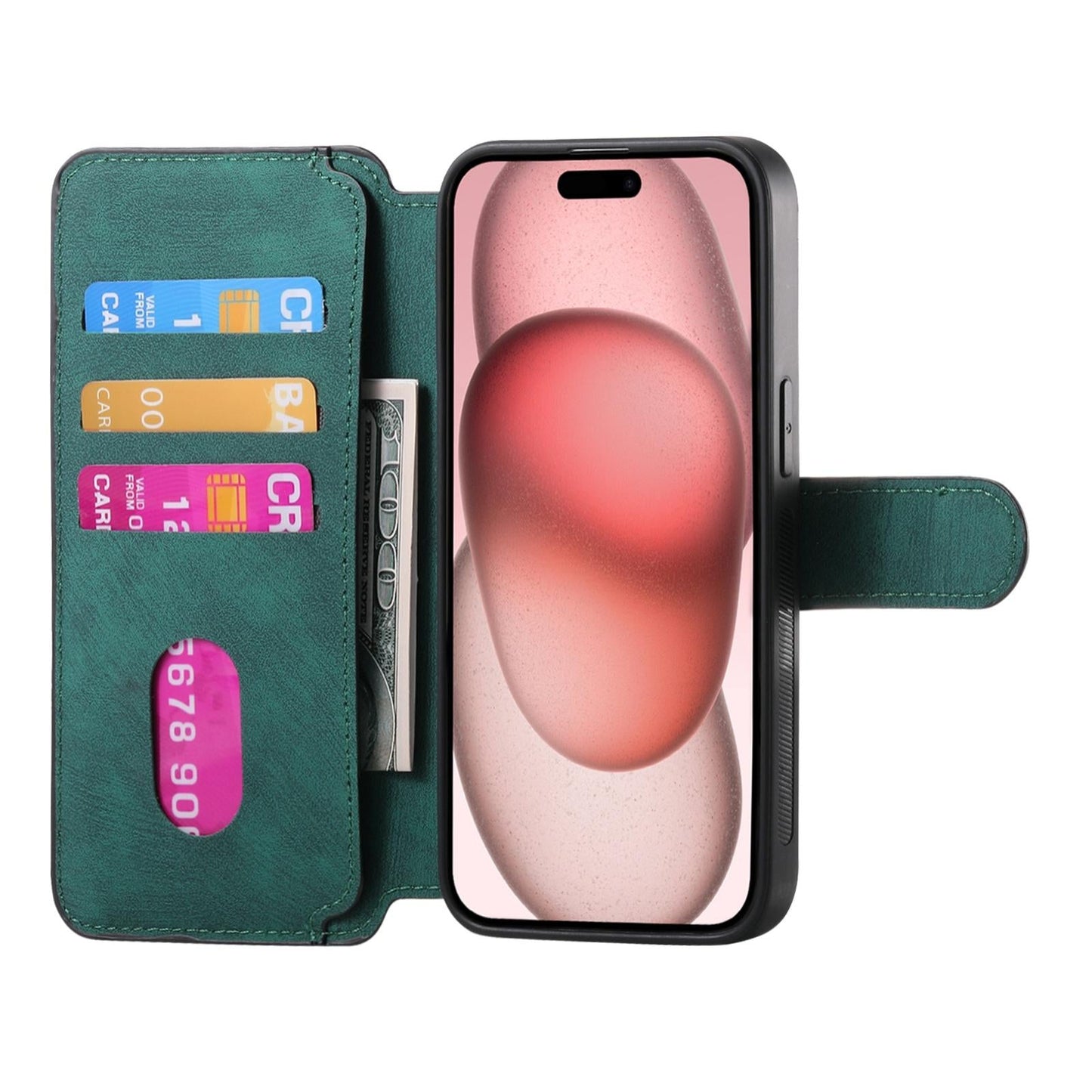 For iPhone 16e CaseNeo MagSafe RFID Anti-theft Retro Leather Phone Case(Green)