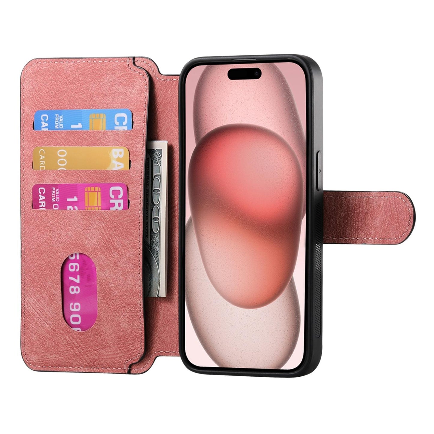 For iPhone 16e CaseNeo MagSafe RFID Anti-theft Retro Leather Phone Case(Pink)