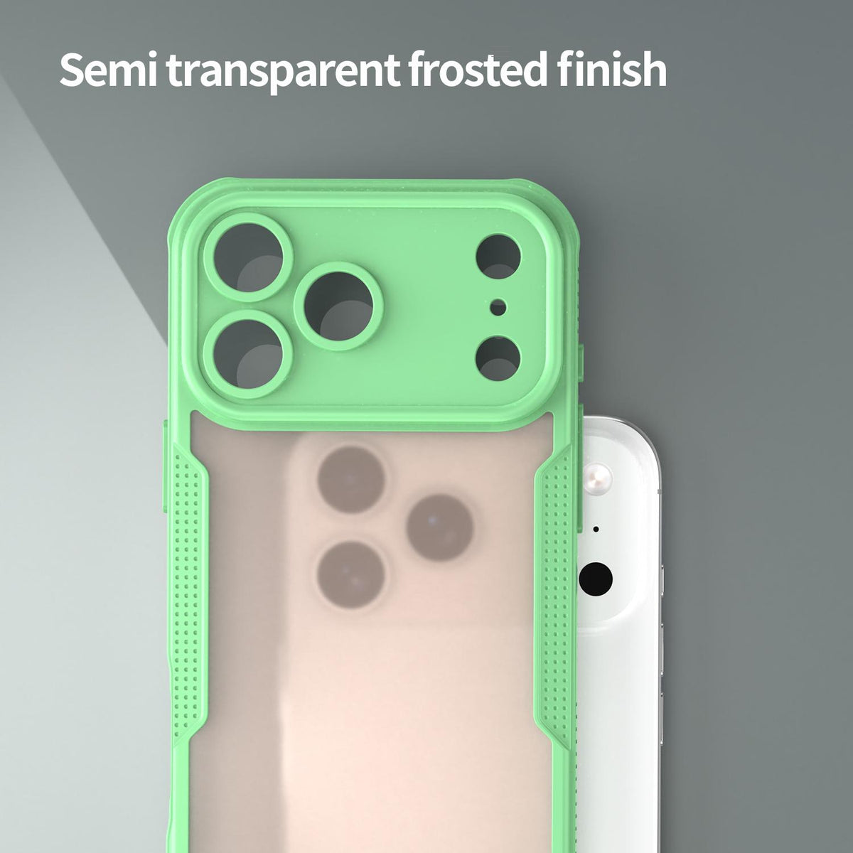 Compatible with iPhone 18 Pro Max Armor Glaze PC Dual-Layer TPU Phone Case - Green