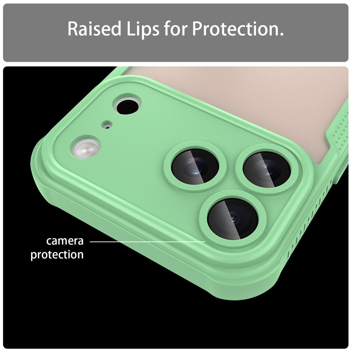 Compatible with iPhone 18 Pro Max Armor Glaze PC Dual-Layer TPU Phone Case - Green