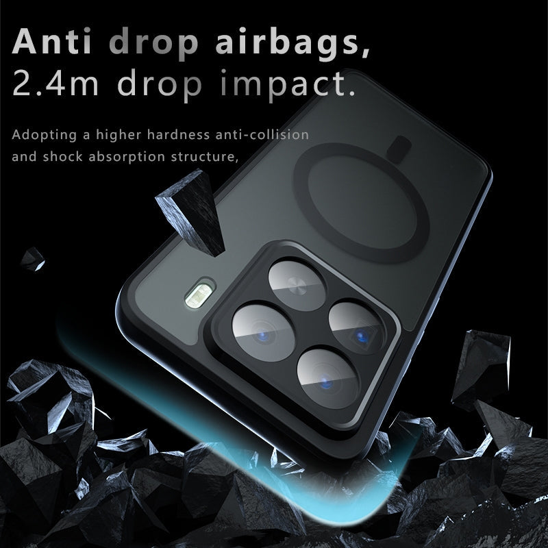 For Xiaomi 15 Pro Armor MagSafe Precise Hole PC Hybrid TPU Phone Case(Frosted Black)