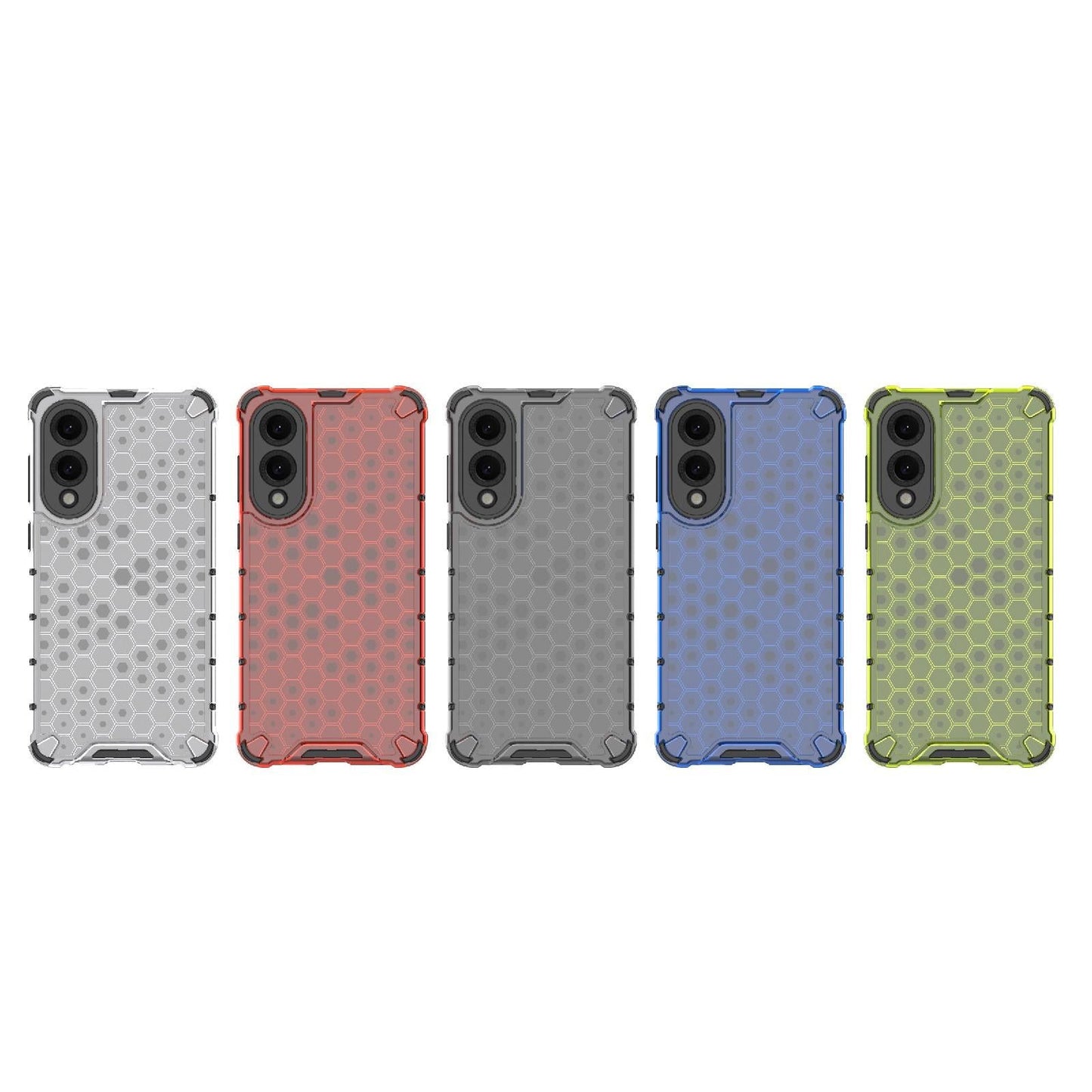 For Samsung Galaxy S25 Edge 5G Honeycomb Shockproof Phone Case(Black)