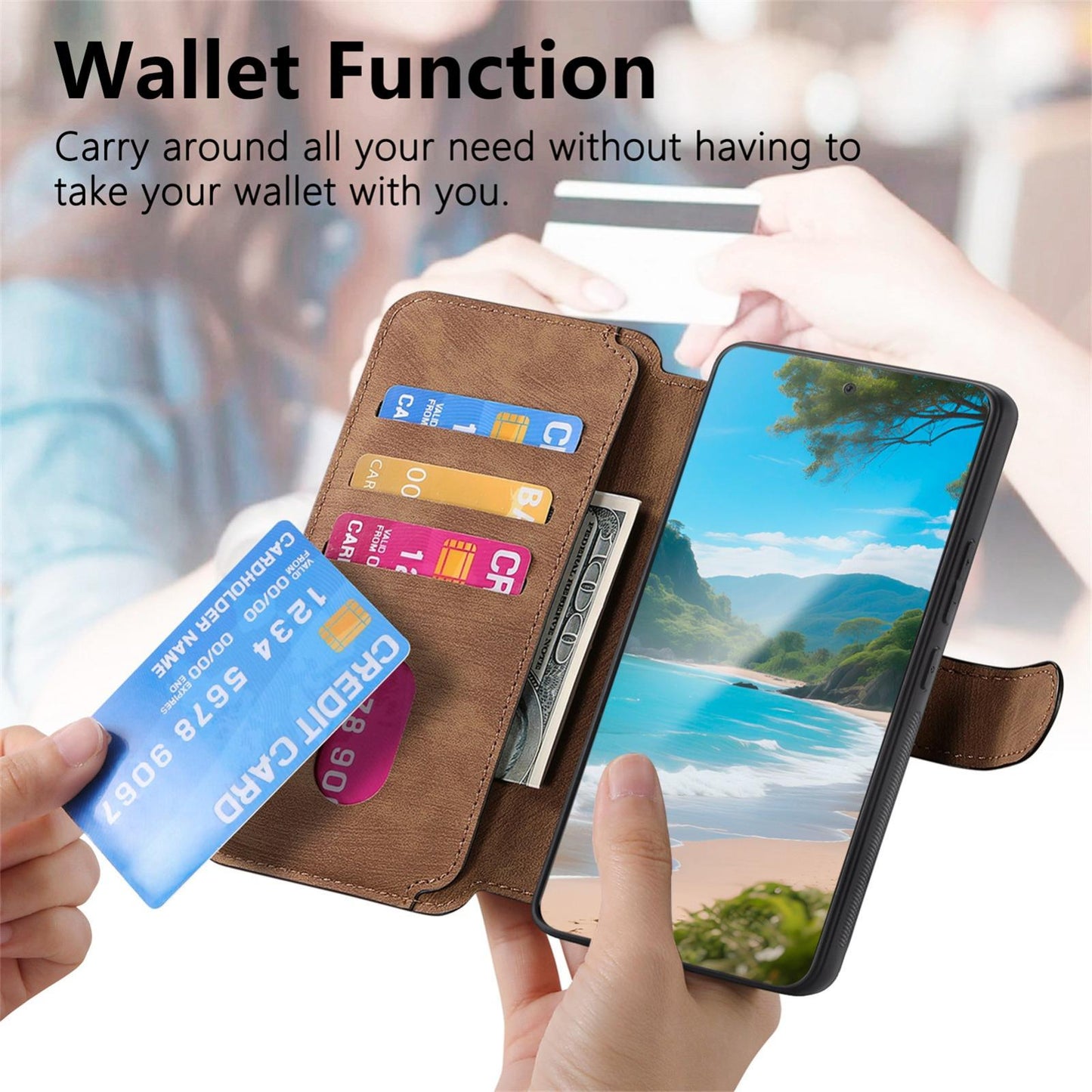 For OPPO K12s / K13x / K13 CaseNeo MagSafe RFID Anti-theft Retro Leather Phone Case(Brown)