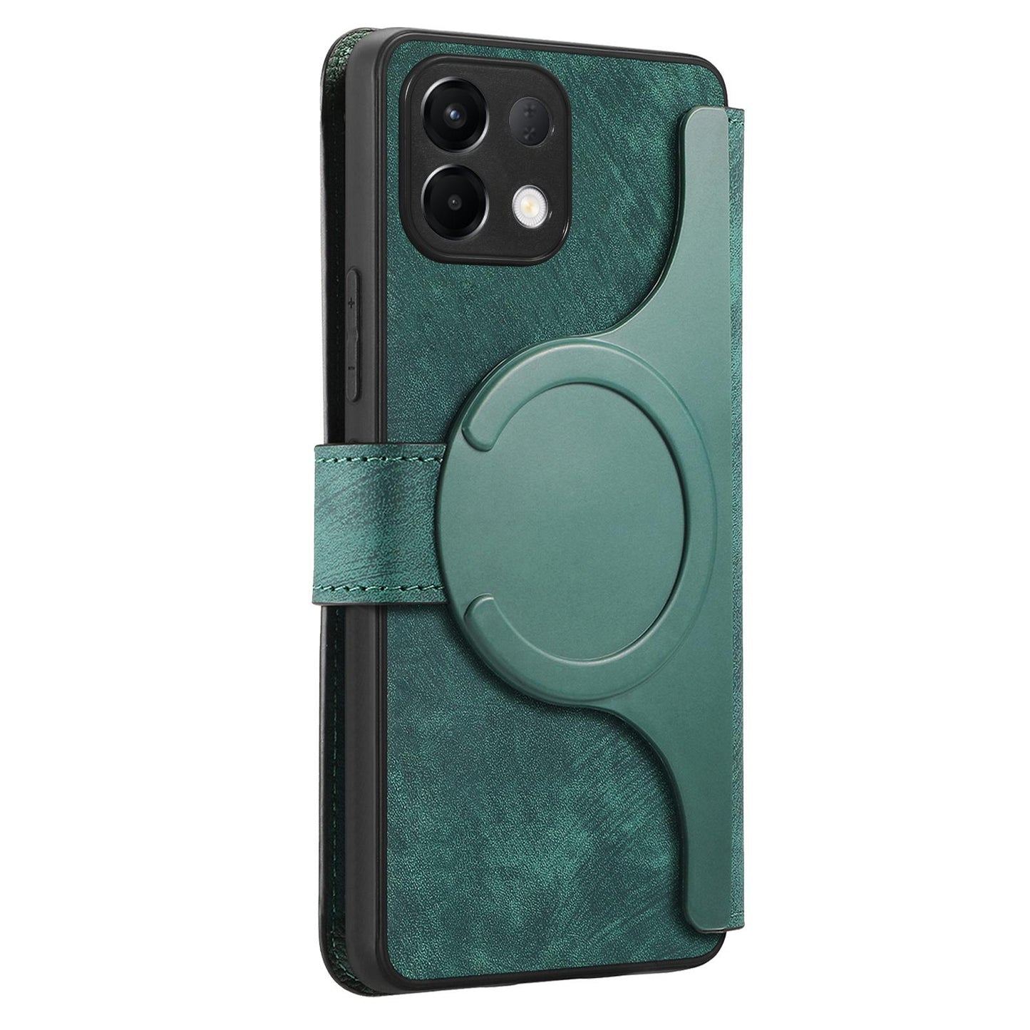 For OPPO K12s / K13x / K13 CaseNeo MagSafe RFID Anti-theft Retro Leather Phone Case(Green)