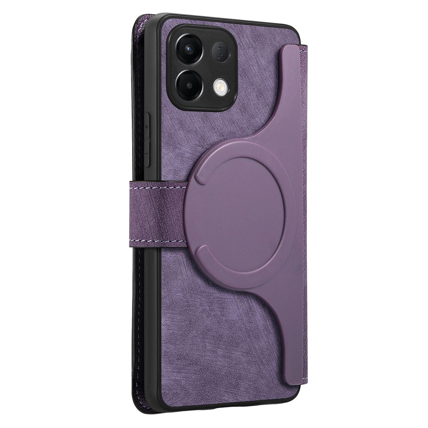 For OPPO K12s / K13x / K13 CaseNeo MagSafe RFID Anti-theft Retro Leather Phone Case(Purple)