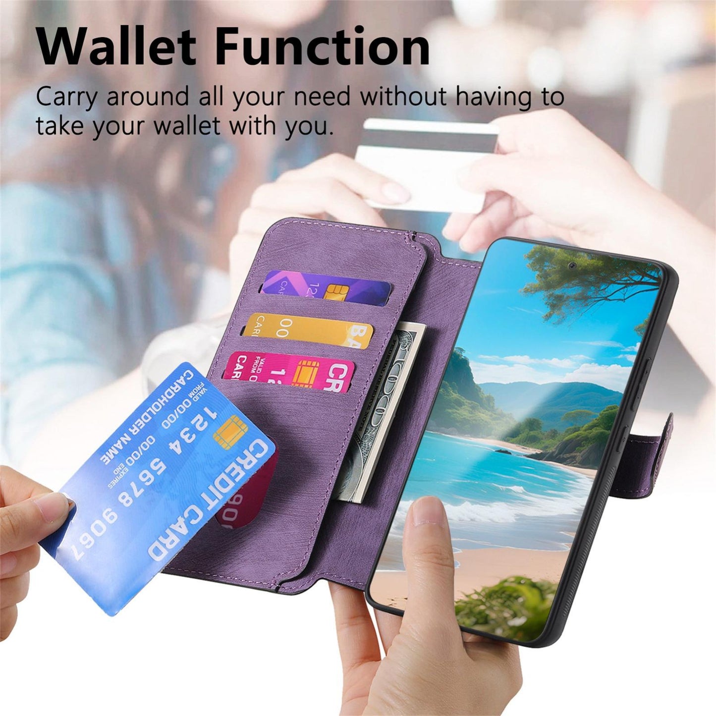 For OPPO K12s / K13x / K13 CaseNeo MagSafe RFID Anti-theft Retro Leather Phone Case(Purple)