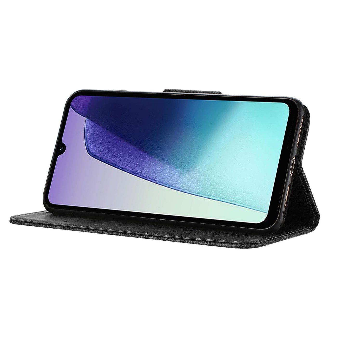 For Redmi 14C Butterfly Embossed Flip Leather Phone Case(Black)