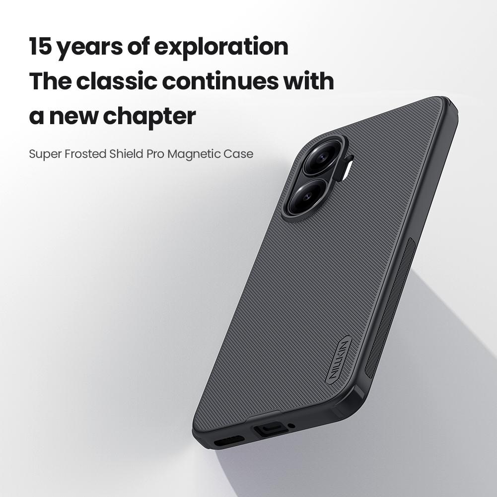 For Xiaomi Poco F7 NILLKIN Frosted Shield Pro Magnetic Phone Case(Black)