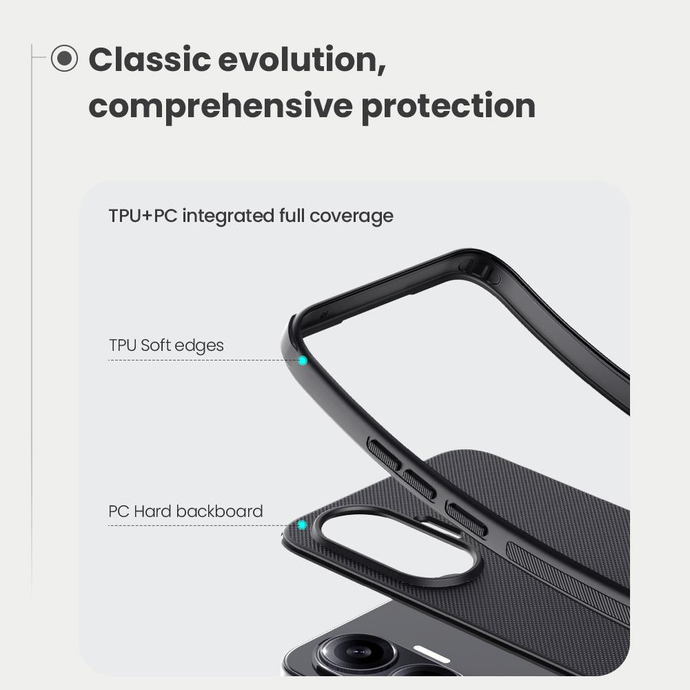 For Xiaomi Poco F7 NILLKIN Frosted Shield Pro Magnetic Phone Case(Black)