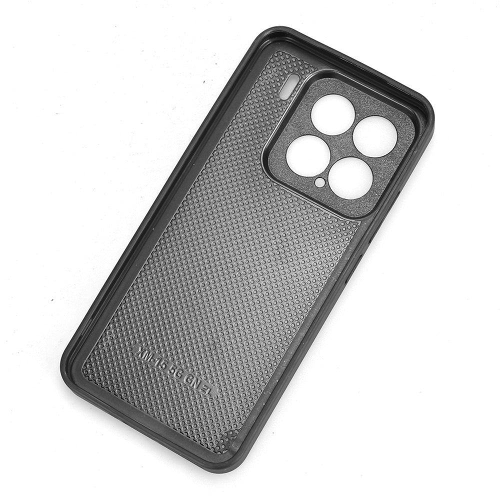 For Xiaomi 15 Pro Cow Pattern Sewing Back Cover Phone Case(Black)