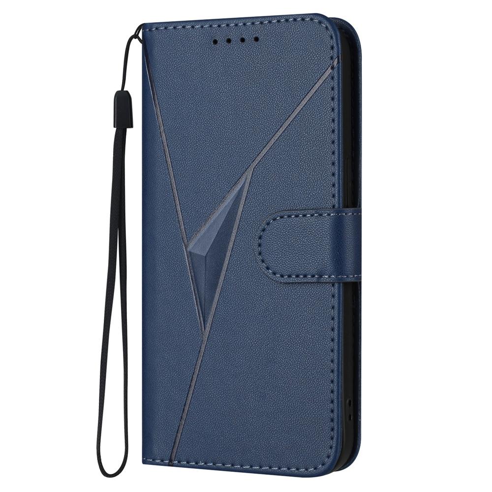 For vivo V50 Triangle Pattern Buckle Clasp Leather Phone Case(Royal Blue)