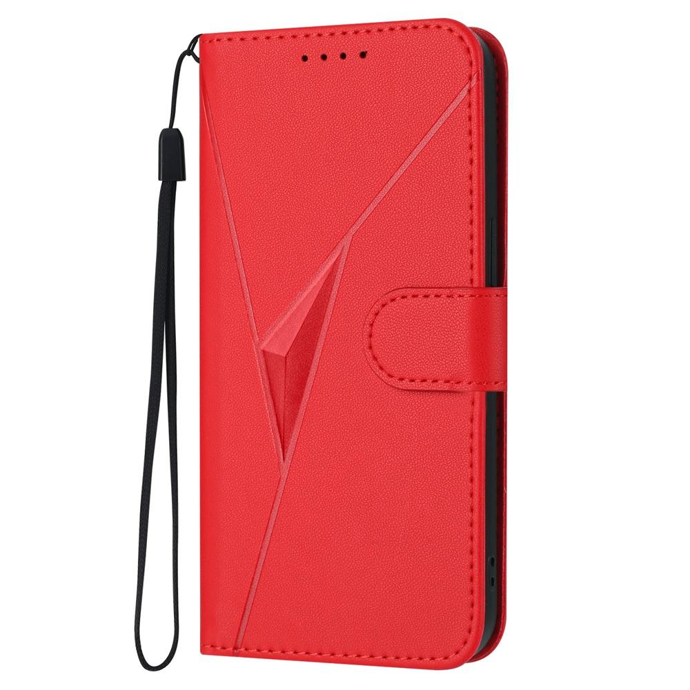For vivo V50 Lite 4G / 5G Triangle Pattern Buckle Clasp Leather Phone Case(Red)