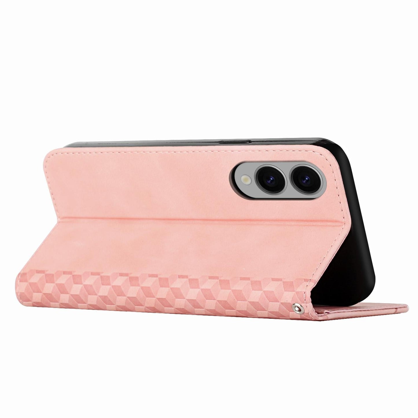 For Samsung Galaxy S25 Edge 5G Diamond Splicing Skin Feel Magnetic Leather Phone Case(Rose Gold)