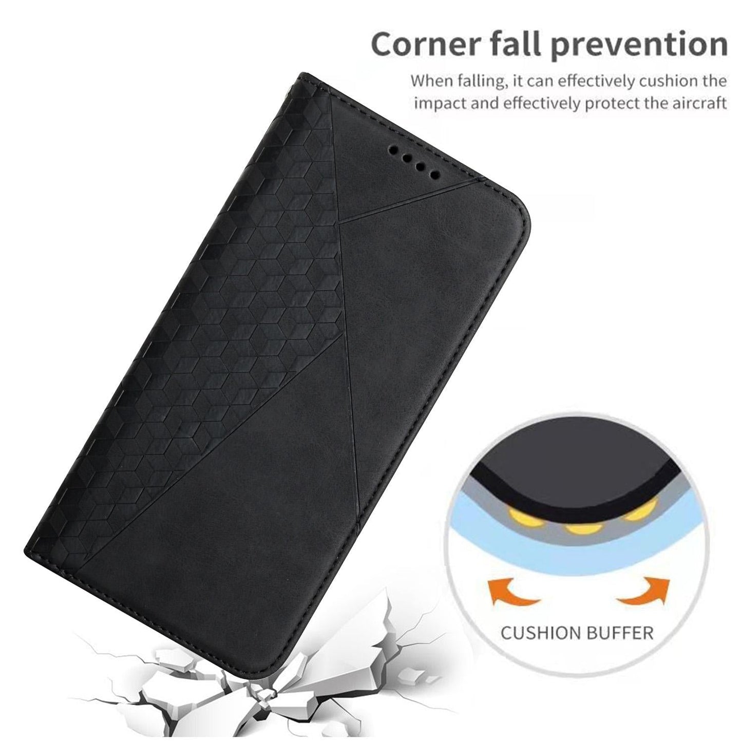 For Samsung Galaxy S25 Edge 5G Diamond Splicing Skin Feel Magnetic Leather Phone Case(Black)
