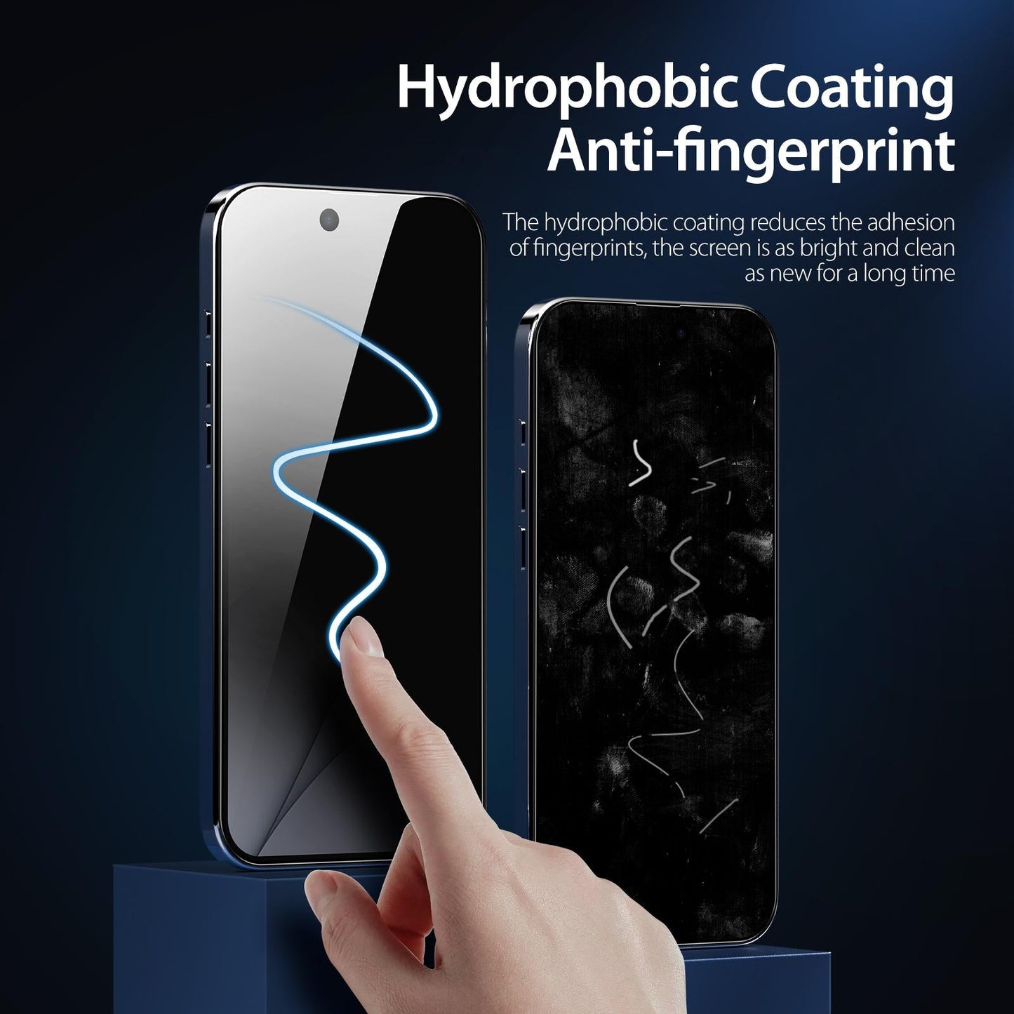 For iPhone 16e 5pcs DUX DUCIS 0.33mm 9H High Aluminum Anti-spy HD Tempered Glass Film