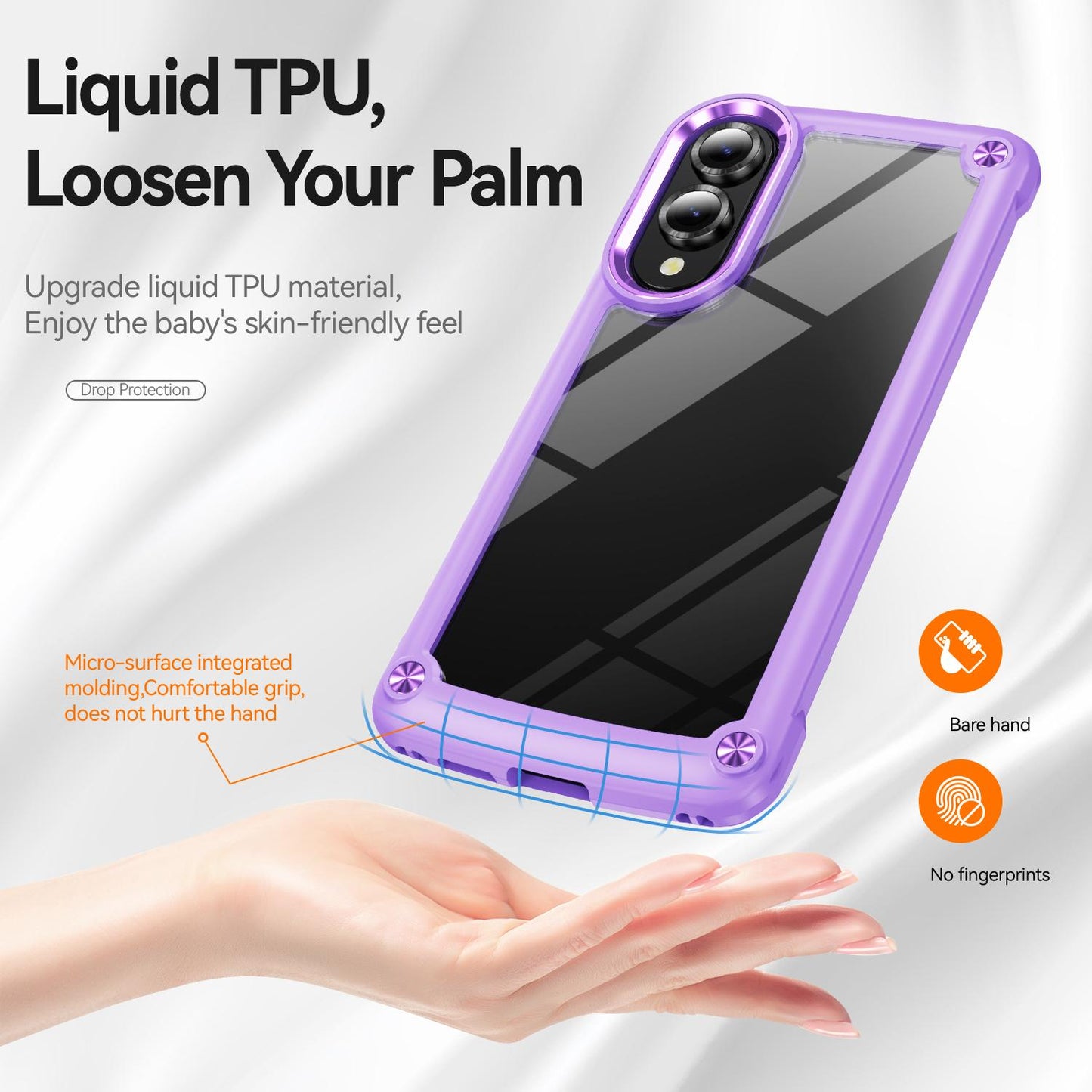 For Samsung Galaxy S25 Edge 5G TPU + PC Lens Protection Phone Case(Purple)
