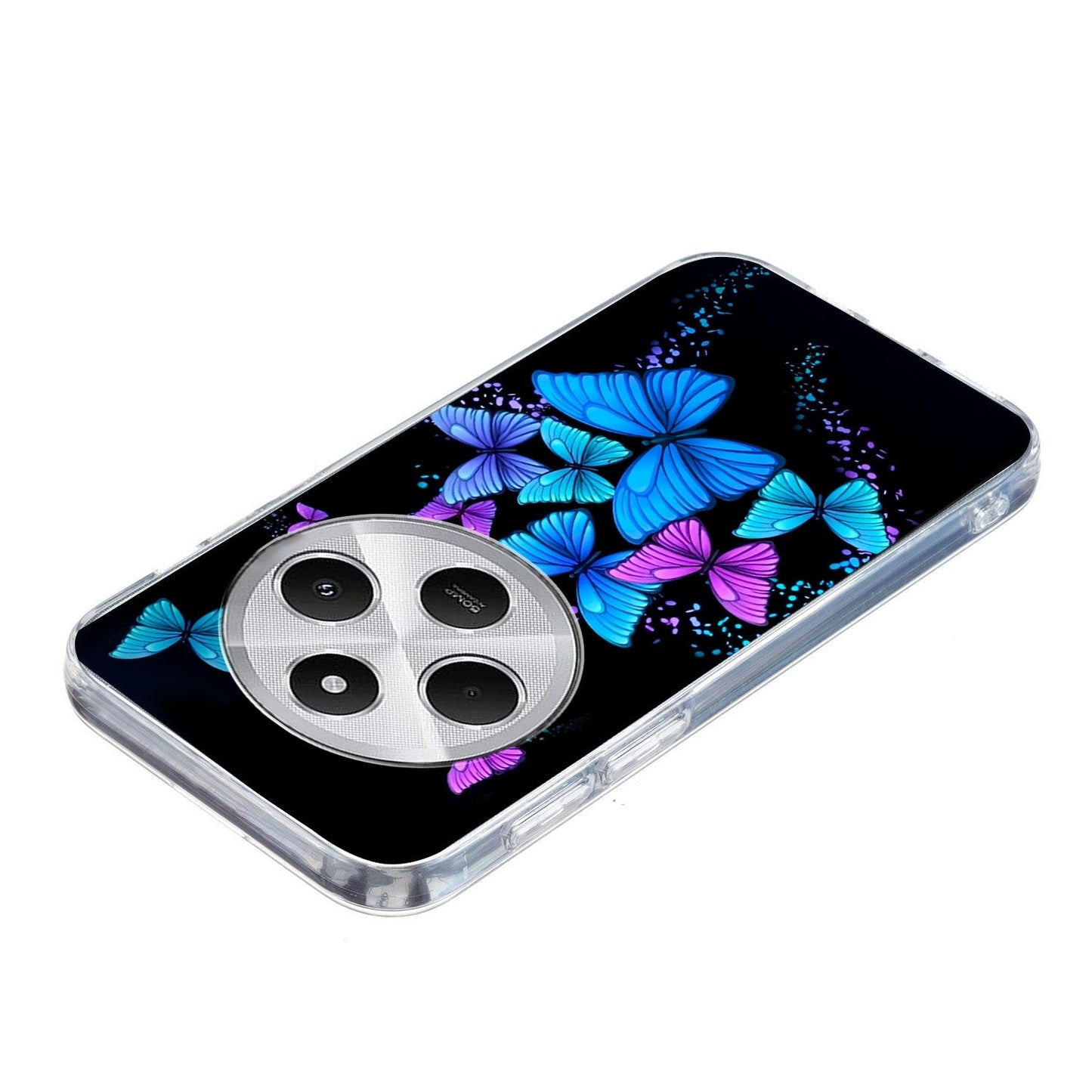 For Redmi 14C 4G Colorful Painting Pattern TPU Phone Case(Color Butterflies)