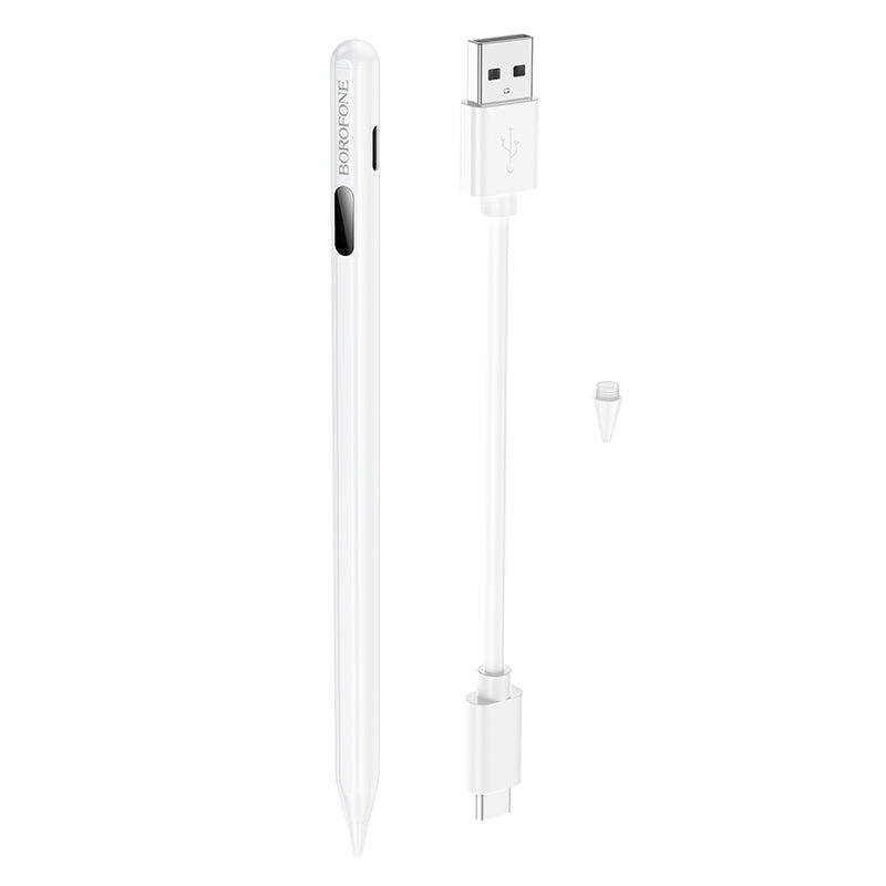 Borofone BG100 Digital Display Active Universal Capacitive Pen(White)