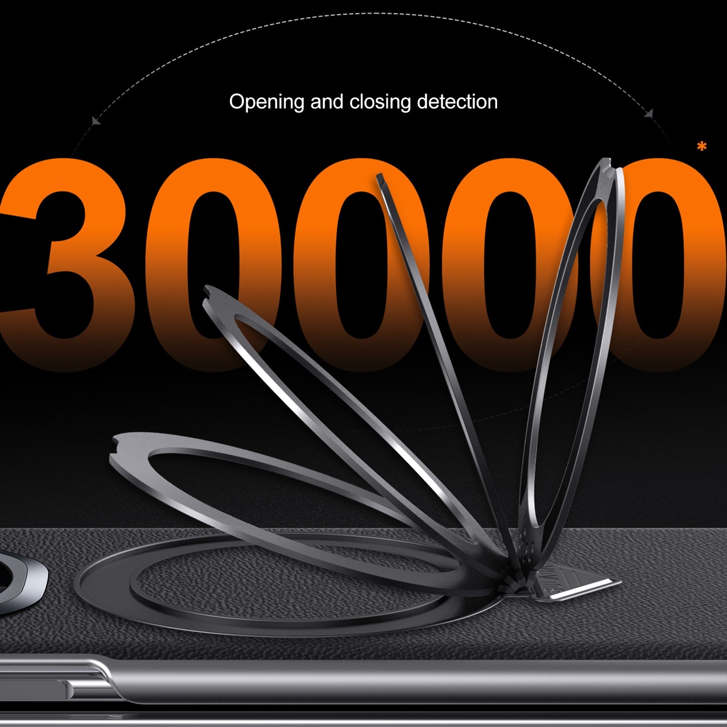 For Honor Magic V3 SULADA Top Grain Leather MagSafe Magnetic Holder Phone Case(Blue)