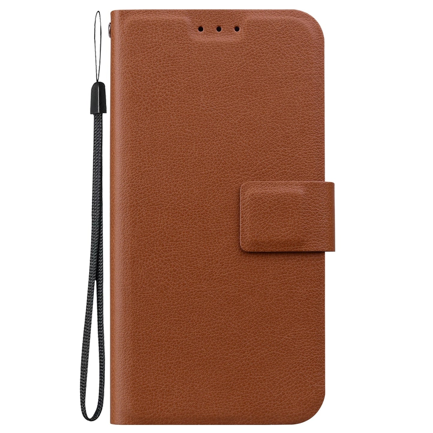 For iPhone 16e Ultra-thin Voltage Magnetic Buckle Leather Phone Case(Brown)