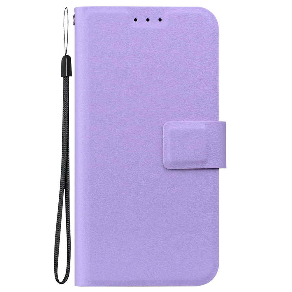 For iPhone 16e Ultra-thin Voltage Magnetic Buckle Leather Phone Case(Purple)