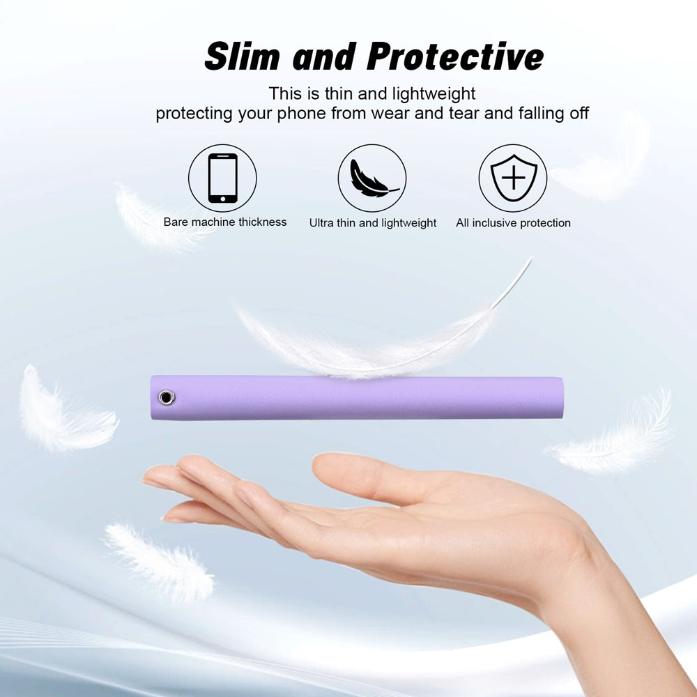 For iPhone 16e Ultra-thin Voltage Magnetic Buckle Leather Phone Case(Purple)