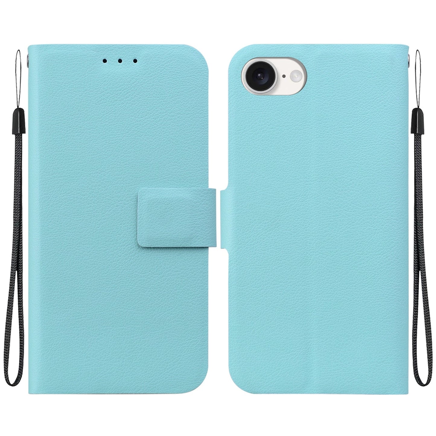 For iPhone 16e Ultra-thin Voltage Magnetic Buckle Leather Phone Case(Green)