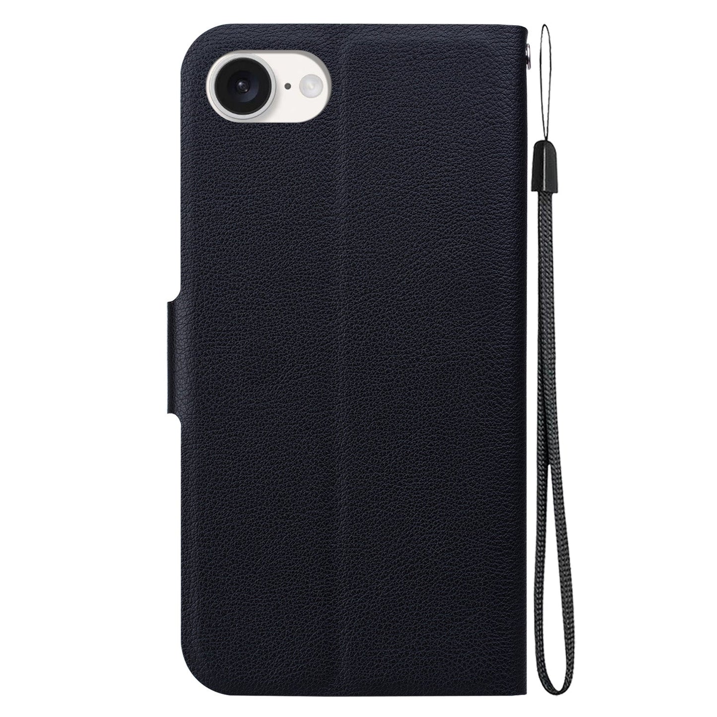 For iPhone 16e Ultra-thin Voltage Magnetic Buckle Leather Phone Case(Black)