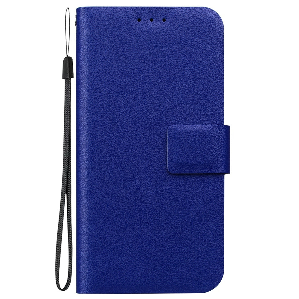 For iPhone 16e Ultra-thin Voltage Magnetic Buckle Leather Phone Case(Blue)
