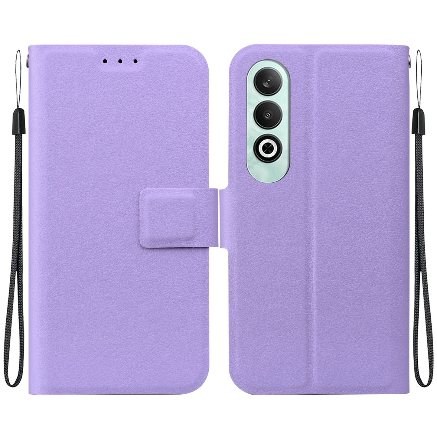 For OPPO K12 Ultra-thin Voltage Magnetic Buckle Leather Phone Case(Purple)