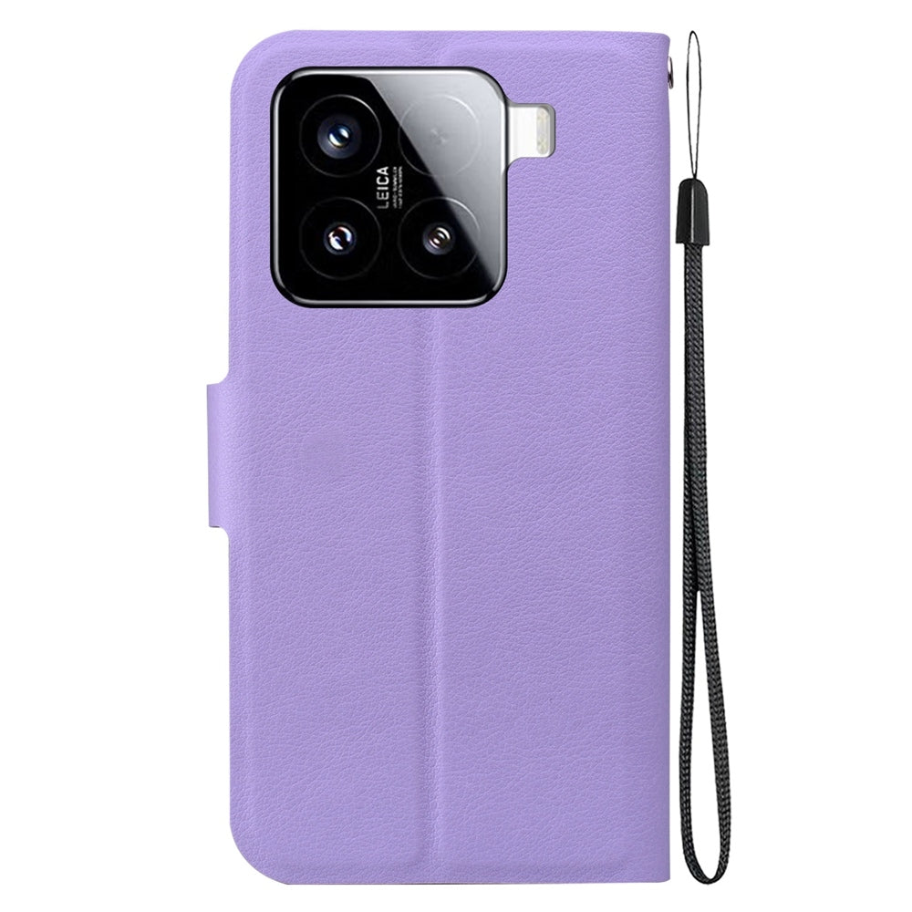 For Xiaomi 15 Ultra-thin Voltage Magnetic Buckle Leather Phone Case(Purple)