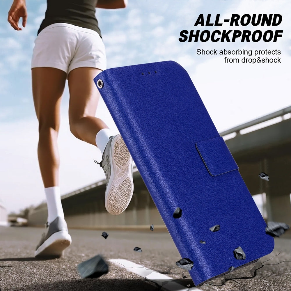 For Redmi 14C 4G Ultra-thin Voltage Magnetic Buckle Leather Phone Case(Blue)