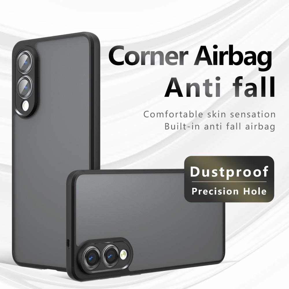 For Samsung Galaxy S25 Edge 5G Armor Precise Hole PC Hybrid TPU Phone Case(Transparent)