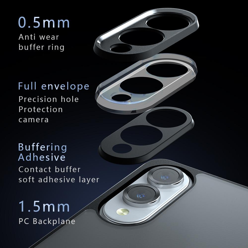 For Samsung Galaxy S25 Edge 5G Armor Precise Hole PC Hybrid TPU Phone Case(Transparent)