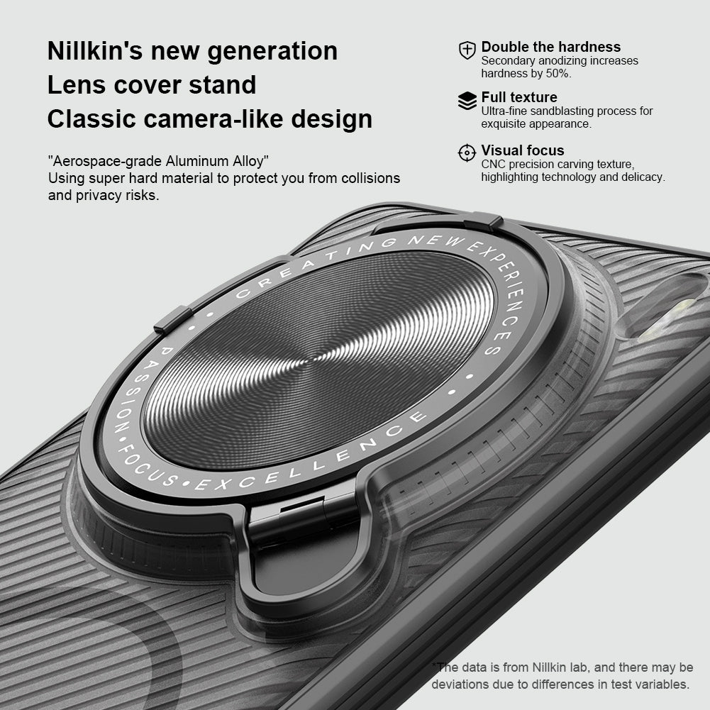 For vivo X200 Pro NILLKIN CamShield Prop MagSafe Magnetic Translucent PC Phone Case(Black)