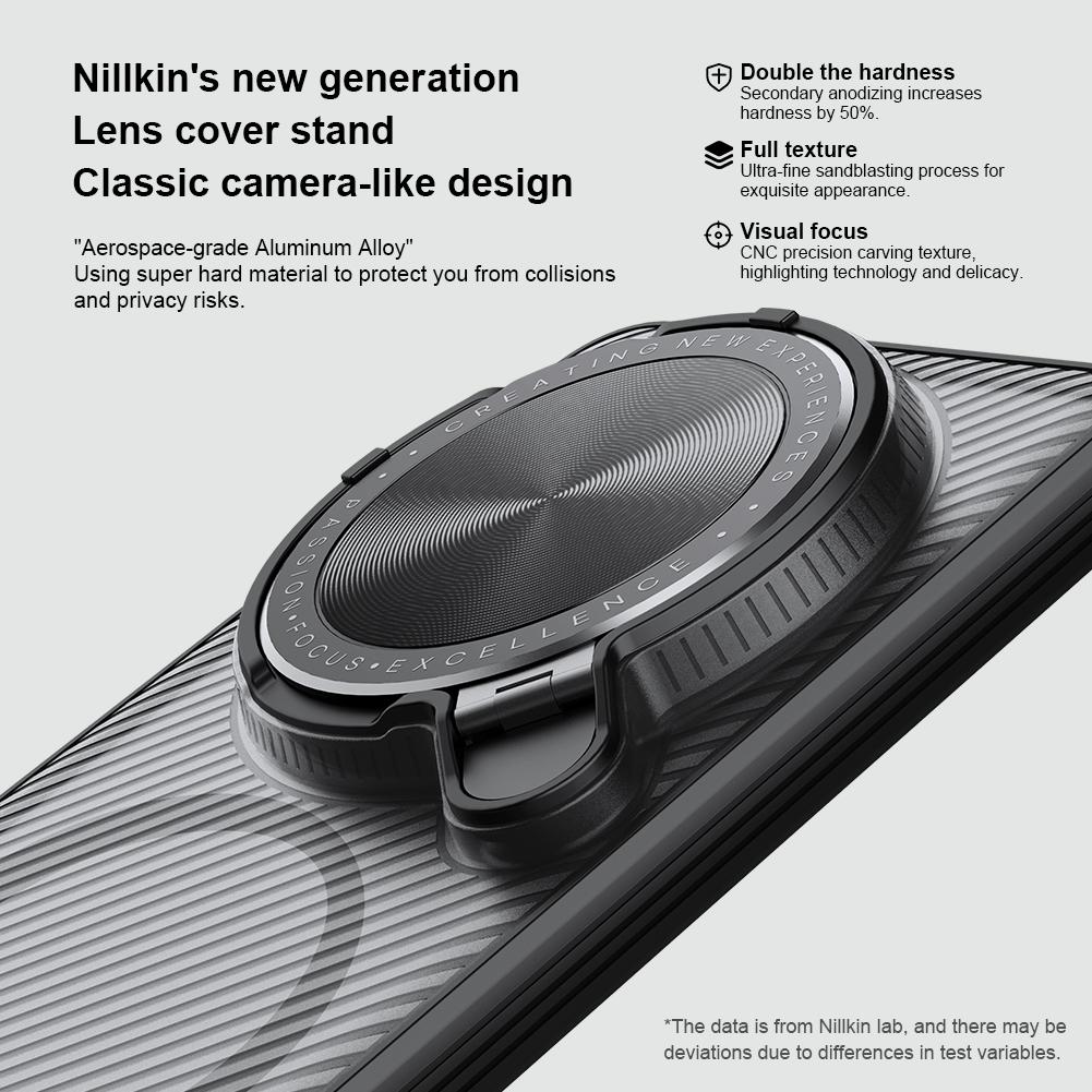 For vivo X200 Ultra NILLKIN CamShield Prop MagSafe Magnetic Translucent PC Phone Case(Black)