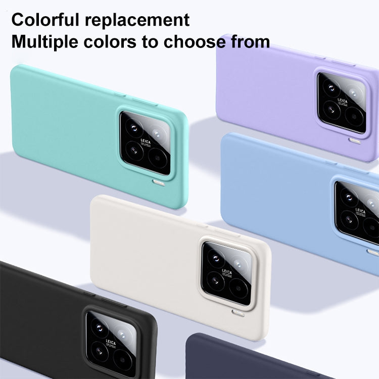 For Xiaomi 15 Liquid Silicone Skin-friendly Shockproof Phone Case(Blue)