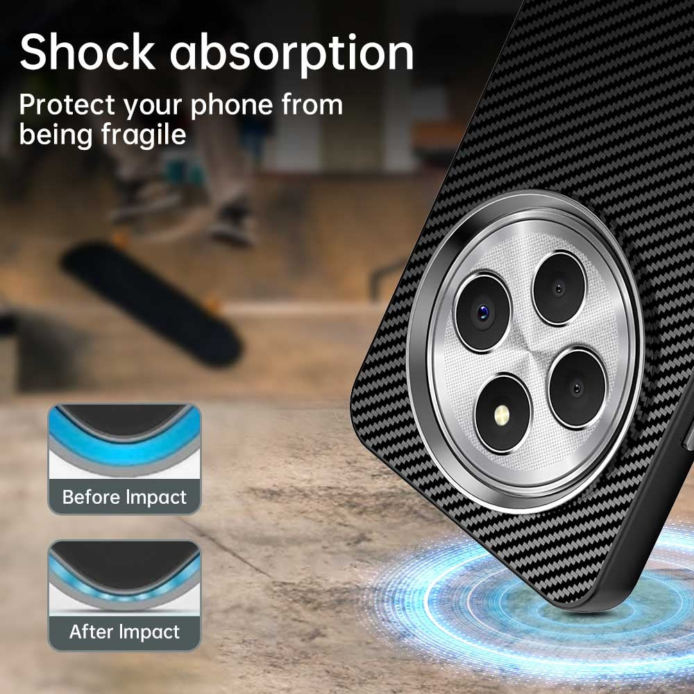 For Redmi 14C Carbon Fiber Series IMD Phone Case(Black)