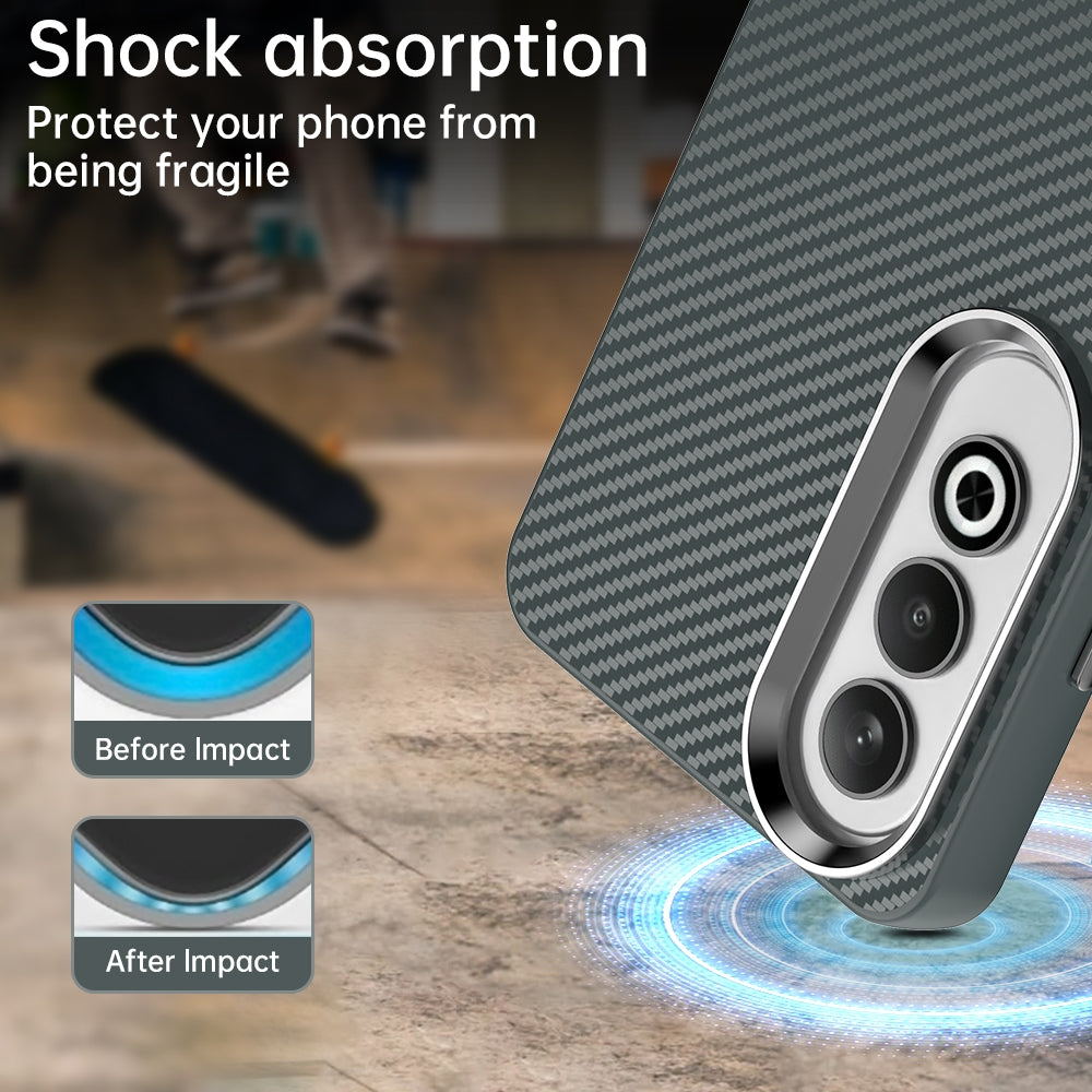 For OPPO K12 5G Carbon Fiber Series IMD Phone Case(Grey)