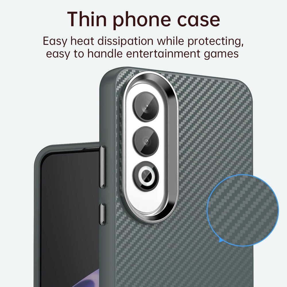 For OPPO K12 5G Carbon Fiber Series IMD Phone Case(Grey)