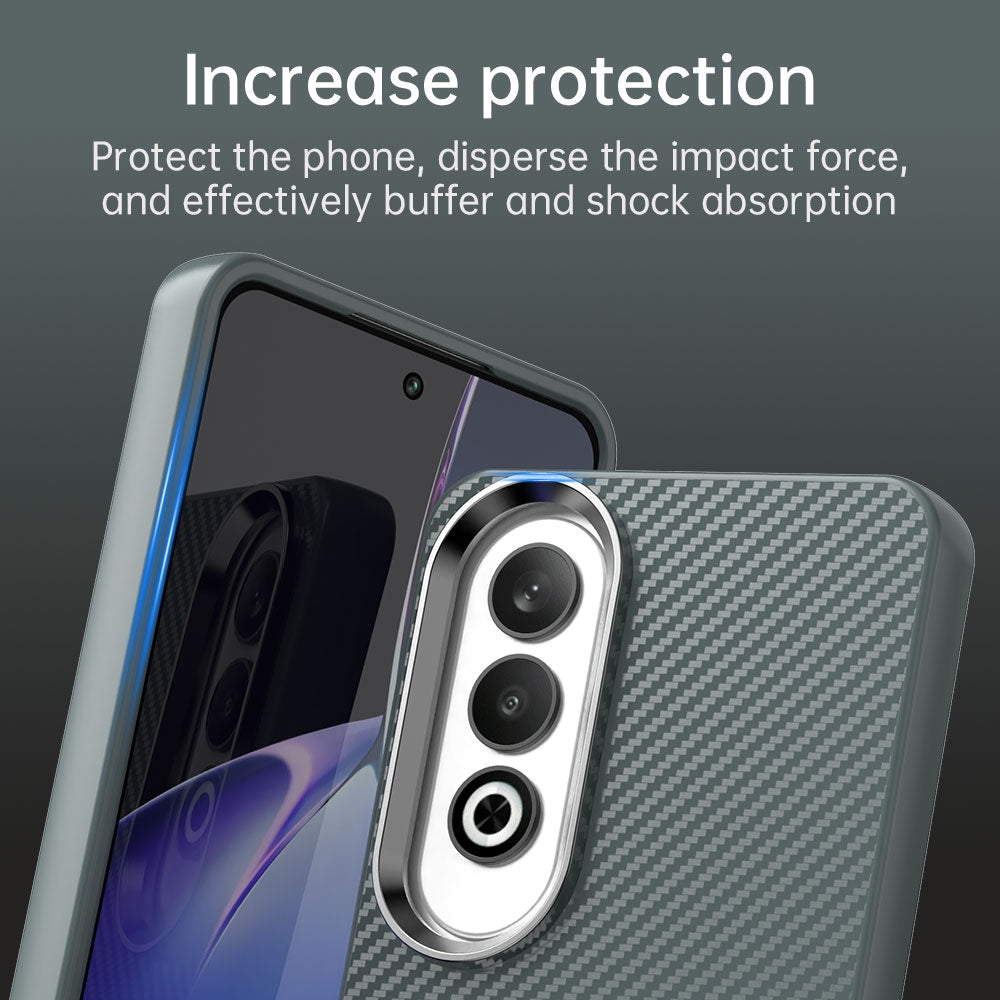 For OPPO K12 5G Carbon Fiber Series IMD Phone Case(Grey)