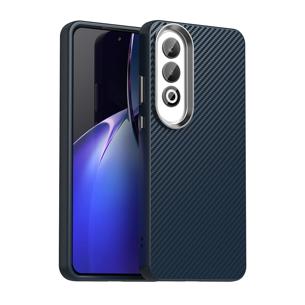 For OPPO K12 5G Carbon Fiber Series IMD Phone Case(Blue)