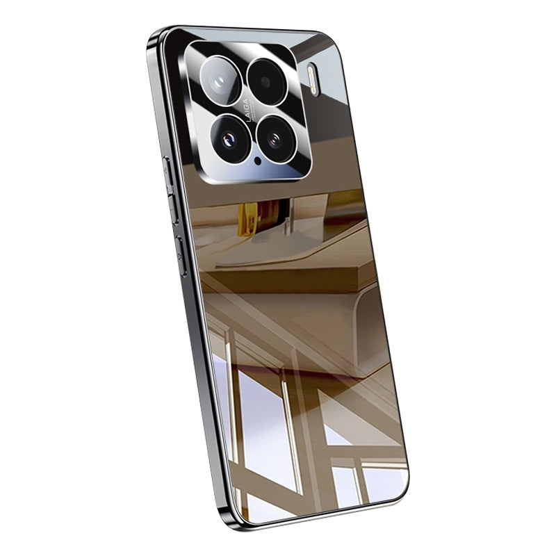 For Xiaomi 15 Pro Electroplating Ice Crystal Airbag Full Coverage Shockproof Phone Case(Black)