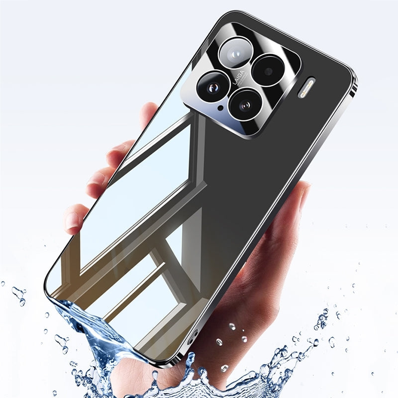 For Xiaomi 15 Pro Electroplating Ice Crystal Airbag Full Coverage Shockproof Phone Case(Black)